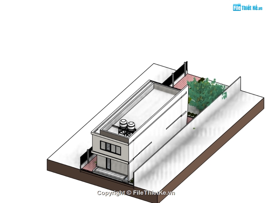 revit 2 tầng,nhà phố 2 tầng revit,file revit nhà 2 tầng,Bản vẽ nhà phố 2 tầng revit
